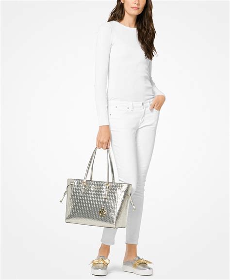 michael kors specchio tote|michael kors go bag.